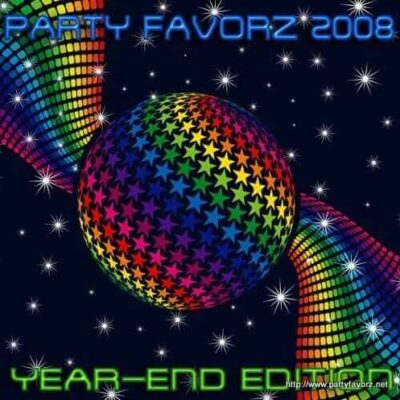 Coverart for Top Dance Songs of 2008 with a multicolor star-filled disco ball