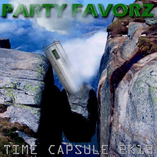 Coverart for Top Dance Songs 2014 Volume 4 with time capsule lodged between to cliffs that reach the clouds