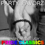 Unspeakable Joy | Gay Pride Anthems & Classics Megamix Black and white photo of two holding hands with love beads connecting them together