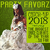 Spoofed Herb Albert album cover with woman covered in whip cream for the cover art of catch-up 2018 featuring the biggest dance songs of the year so far