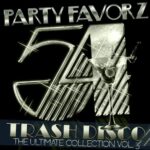 Trash Disco Volume 3: The Ultimate Old School Disco Compilation Studio 54 logo with a martini for the cover art of Ultimate Trash Disco Classics Volume 3 in platinum