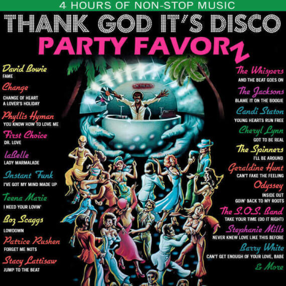 T.G.I.D., Thank God It's Disco Volume 2 cover art featuring the top disco songs reworked for today's dancefloors