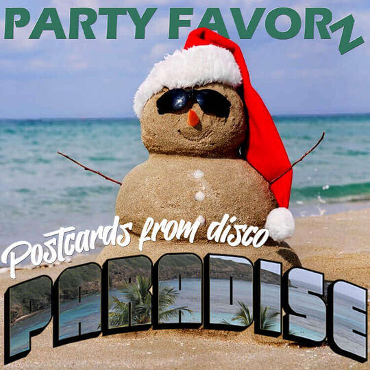 Santa Snowman, Beach, Sand, Disco