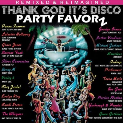 T.G.I.D., Thank God It's Disco Volume 4 cover art featuring disco music best hits reworked for today's dancefloors