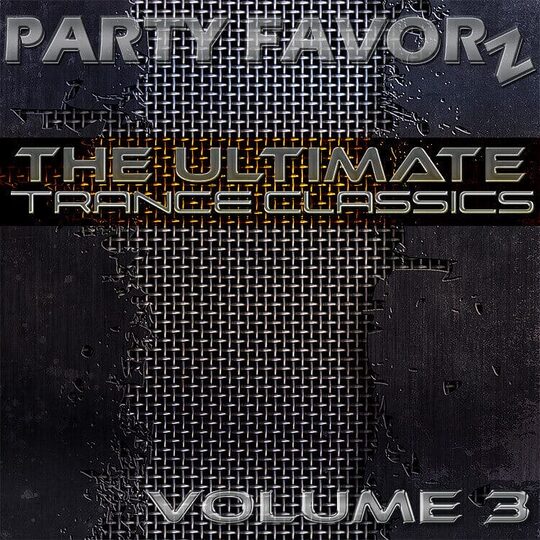 Trance Classics volume 3 on grunge metal background