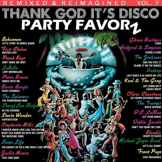 T.G.I.D., Thank God It's Disco Volume 7 cover art featuring the best disco tunes reworked for today's dancefloors