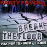 Rave on a craked concreate floor for the coverart of "Break the Floor" featuring the latest Tech House and Techno songs for summer 2023