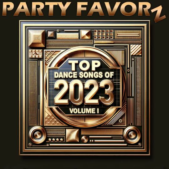 An intricately engraved copper metal background for the cover art of the Top Dance Songs of 2023 featuring the year's biggest dance hits.