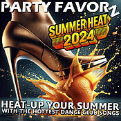 Metallic bronze stilleto pump crushing an orange for the cover art of Summer Heat 2024