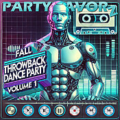 Futuristic male robot for the coverart of Fall Throwback Dance Party Volume 1