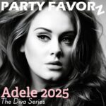 Black and white photo of Adele for the cover art of Adele 2025 induction into the Diva Hall of Fame.