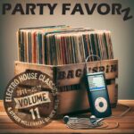 A crate full of albums with an iPod and earbuds leaning on it for the cover art of BackSpin: 2011 — 2012 Volume 11