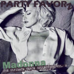 Rare outtake from the S.E.X book sessions with Madonna in an open shirt spralled across the bed for the coverart of the Ultimate Dance Collection Volume 2