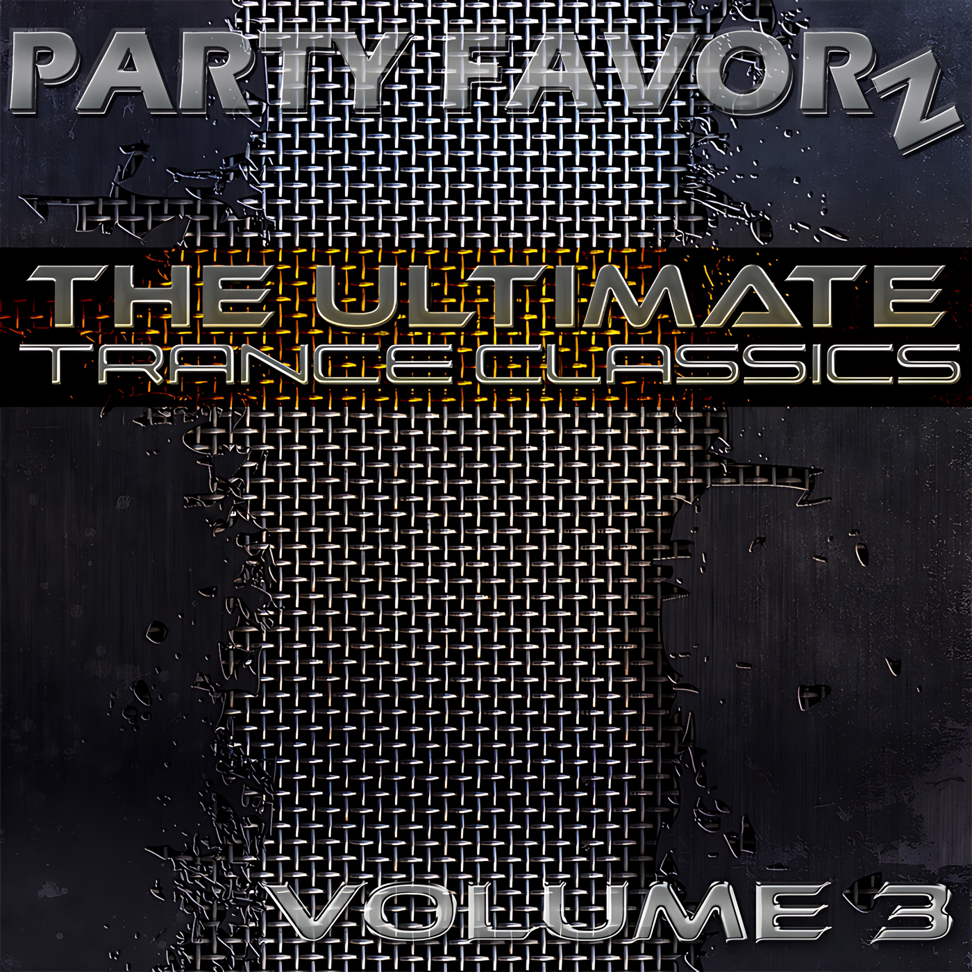Trance Classics volume 3 on grunge metal background