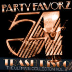 Best Disco Golden Oldies in the Ultimate Trash Disco Collection: Volume 4 Studio 54 logo with a martini for the cover art of Ultimate Trash Disco Classics Volume 4 in orange