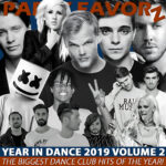 Top Dance Songs of 2019 Volume 2 The cover art for the Top Dance Club Songs of 2019 features a collage of the year's biggest dance club artists including Avicii, Marshmello and Ellie Goulding amongst others.