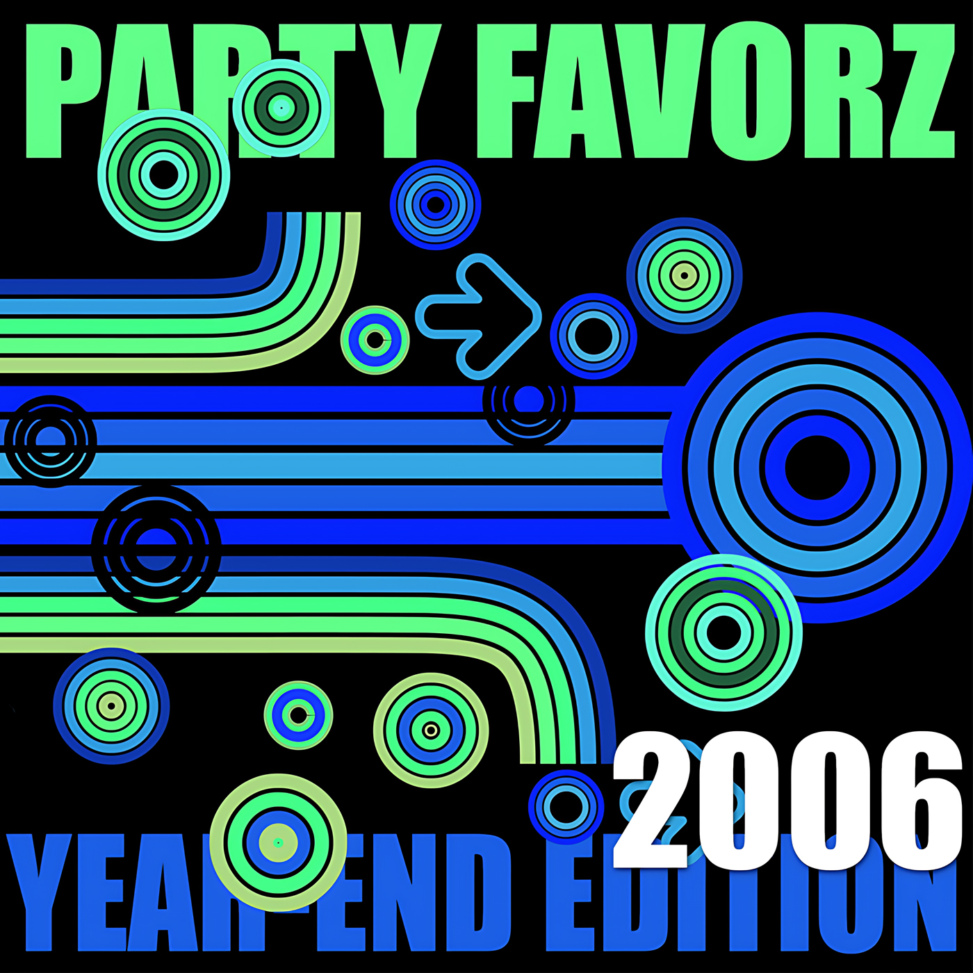 Coverart for Top Dance Songs 2006 Volume 1 on abstract blue green background